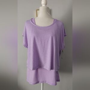 Champion Athletic Womens Tank Top purple Loose Fit , sixe XL  with tags Two One